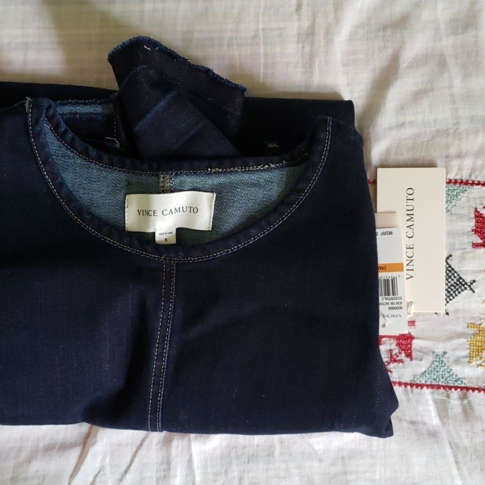 VINCE CAMUTO Denim Shift Dress - Picture 3 of 7